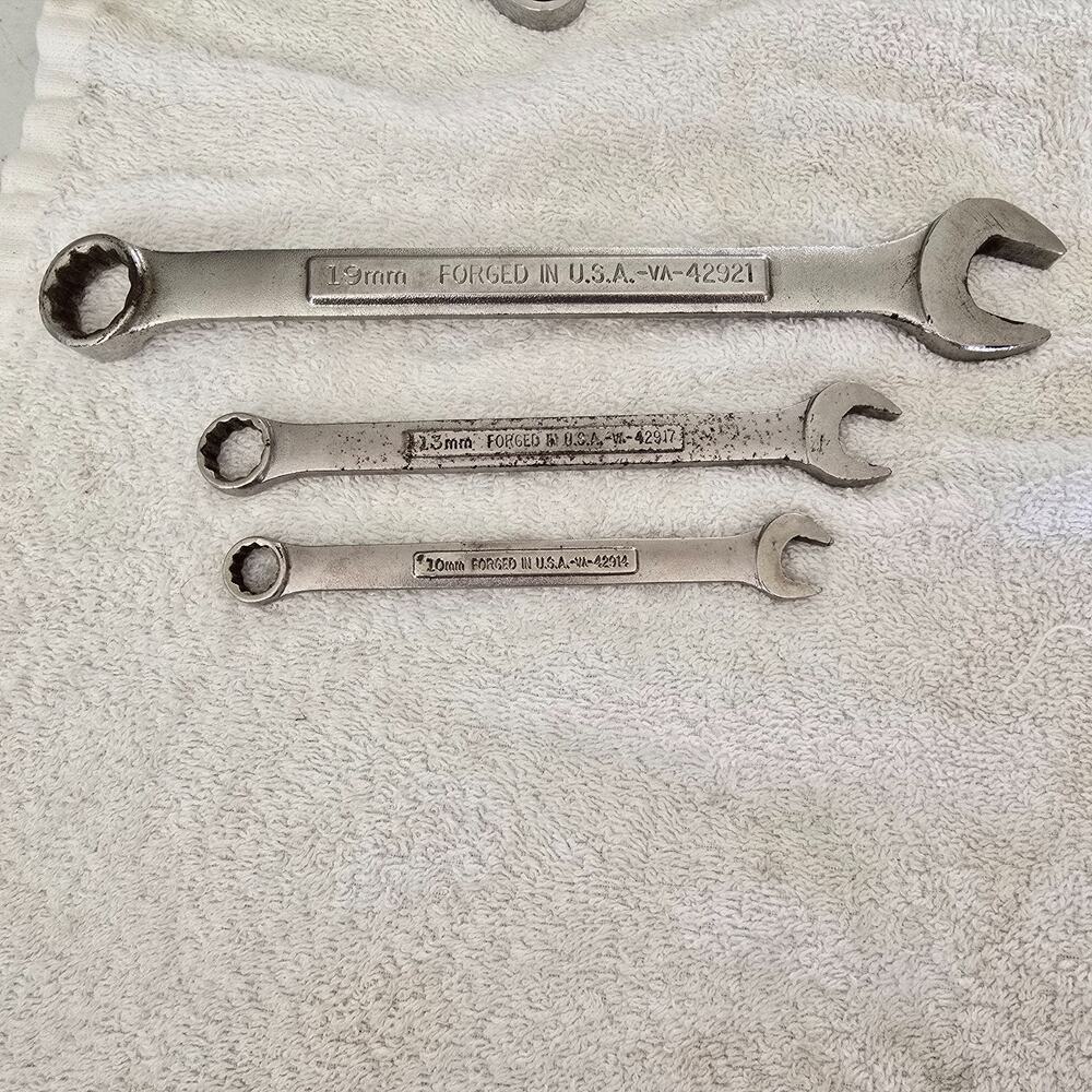 Craftsman Combination Wrench 3 Pieces 19mm 13mm 10mm Forged in USA